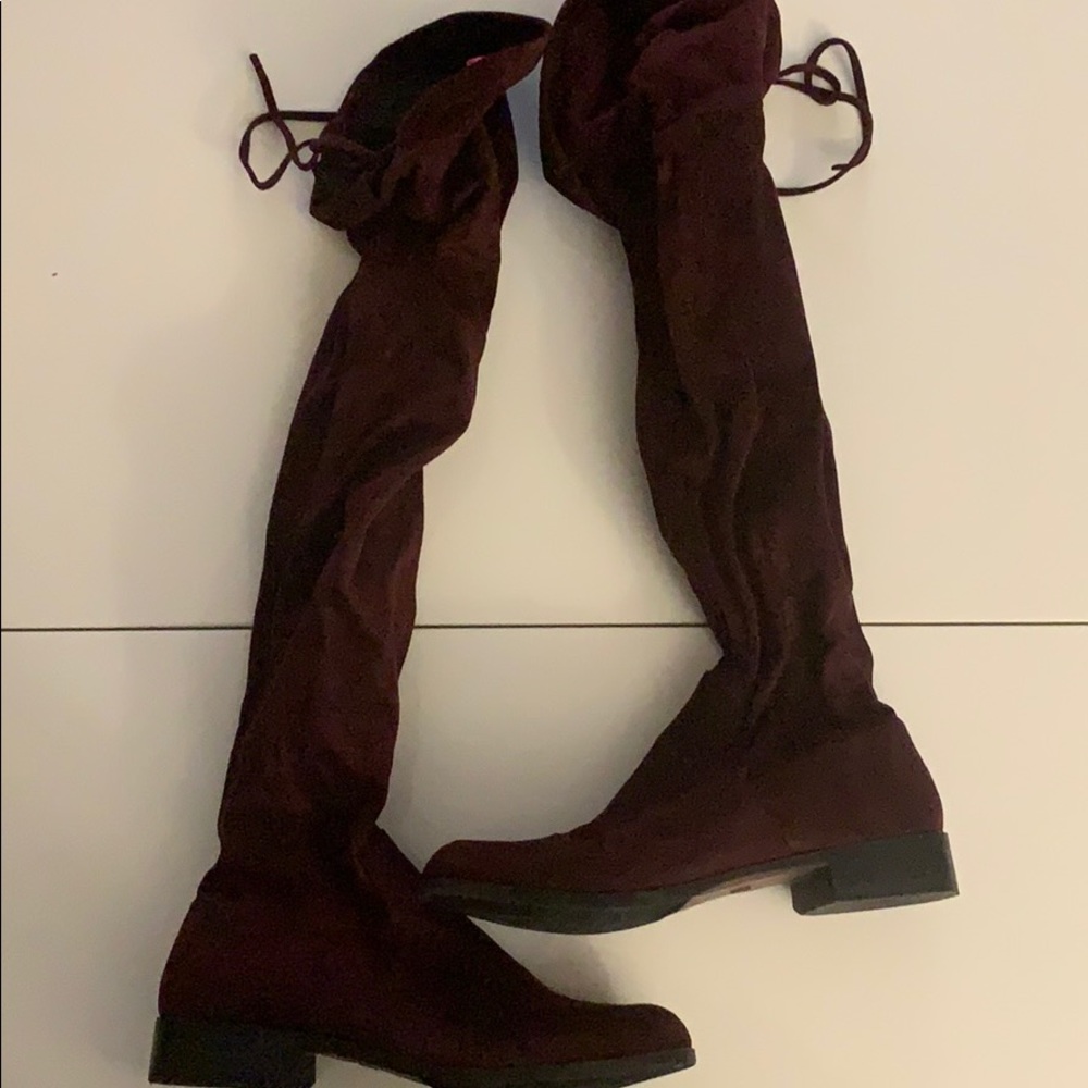 Catherine Malandrino Maroon Over-the-knee Boot